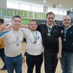 Dolphins team members after with their medals at the Hatfield Platypus Gala 2023
